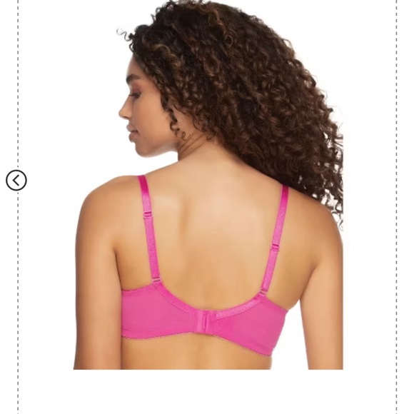 Paramour by Felina Fleur Women's Unlined Bra (36DD in Rose Violet Orchid) - Picture 4 of 5